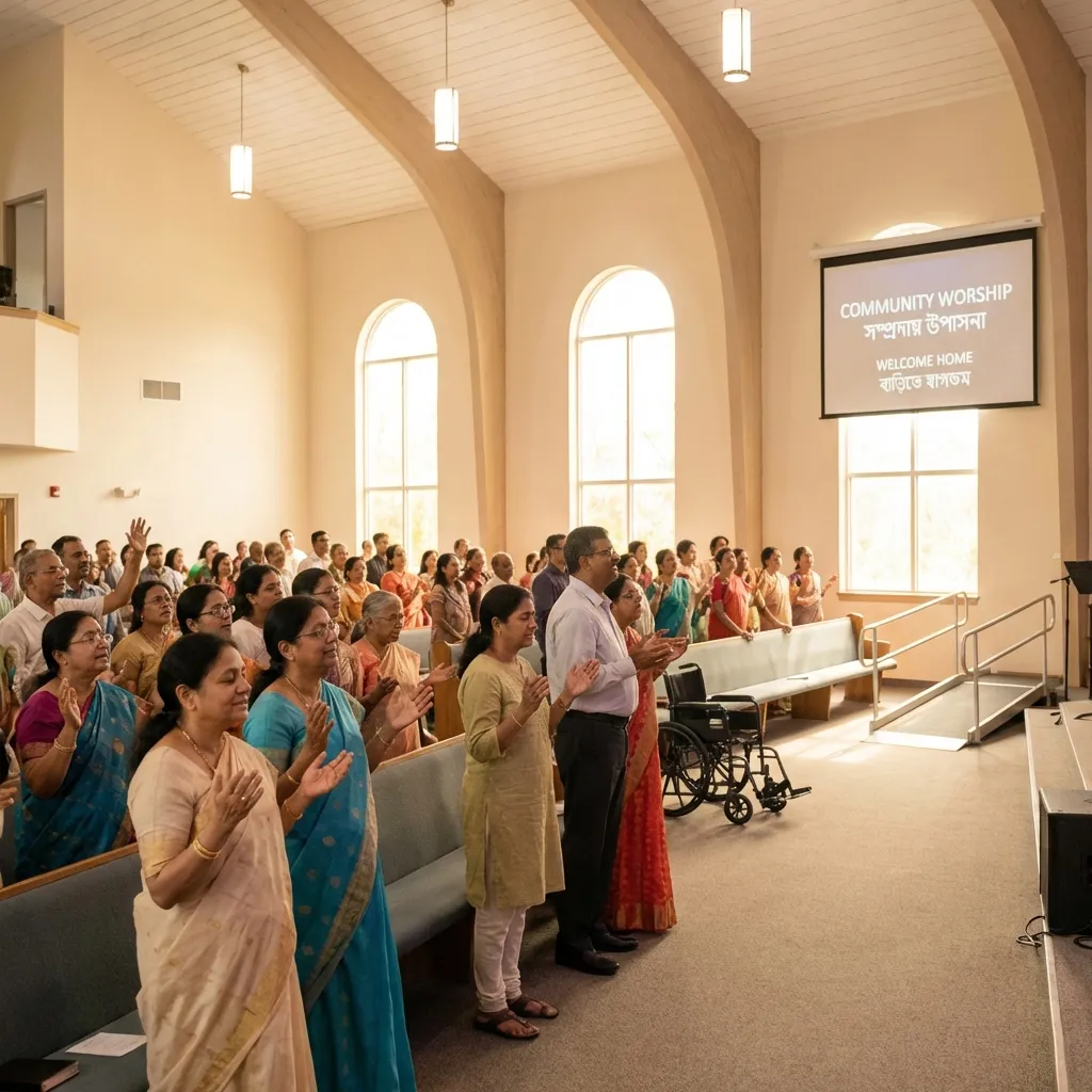 Baptism and worship at Grace and Praise
