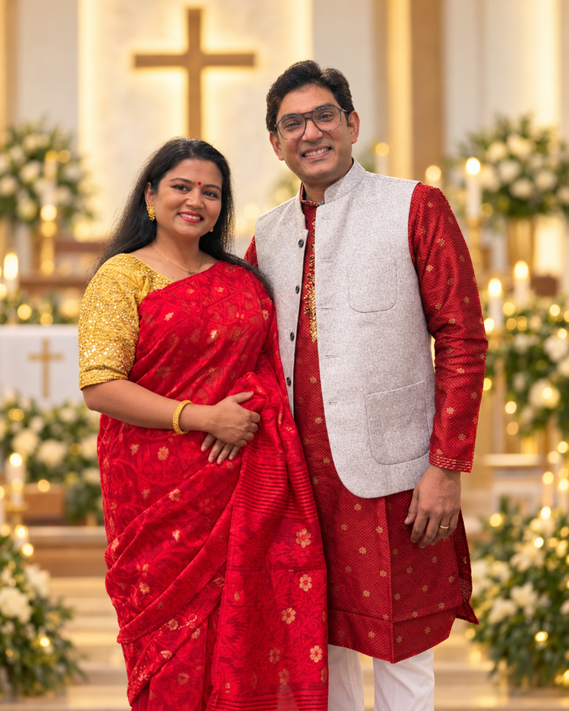Rev. Gilbert Simon Baidya with his wife Dina